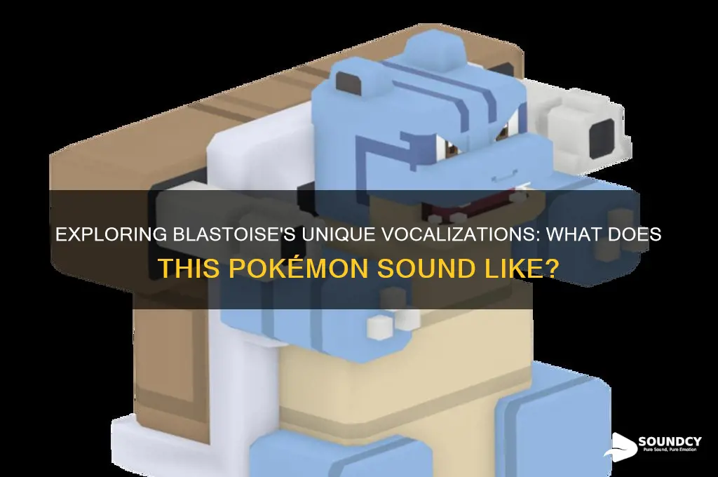 what does blastoise sound like