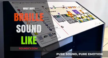 What Does Braille Sound Like? Exploring the Tactile Language's Auditory Experience