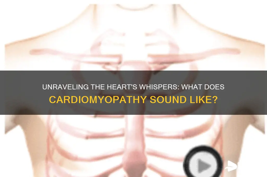 what does cardiomyopathy sound like