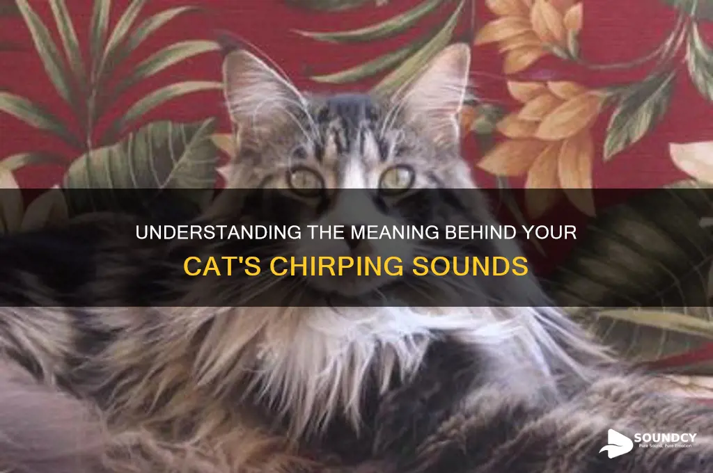 what does cat chirping sound