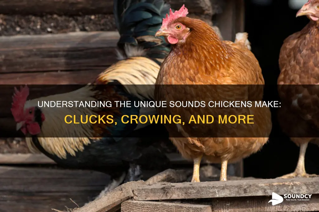 what does chicken sound called