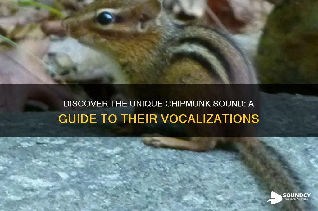 what does chipmunk sound like