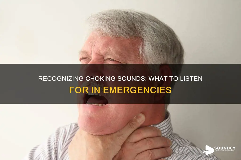 what does choking sound like