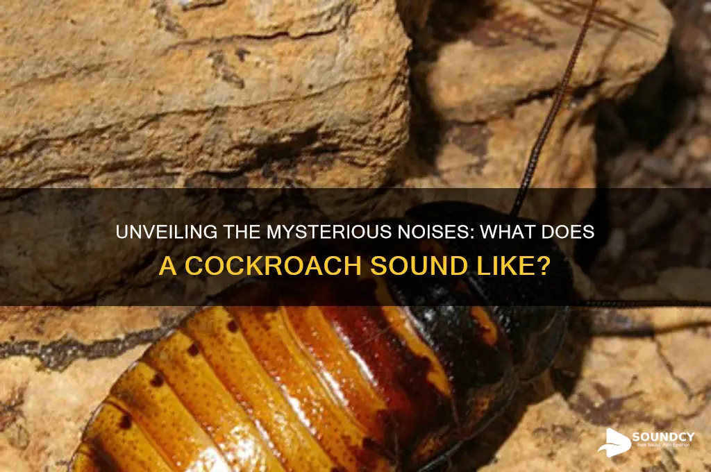 what does cockroach sound like