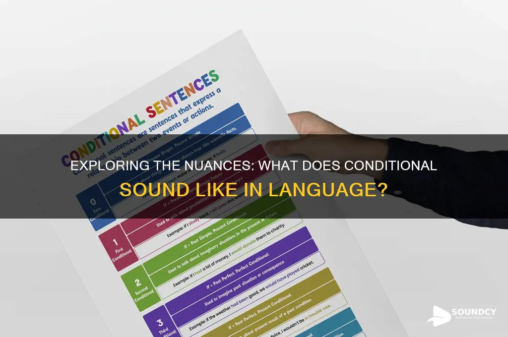 what does conditional sound like