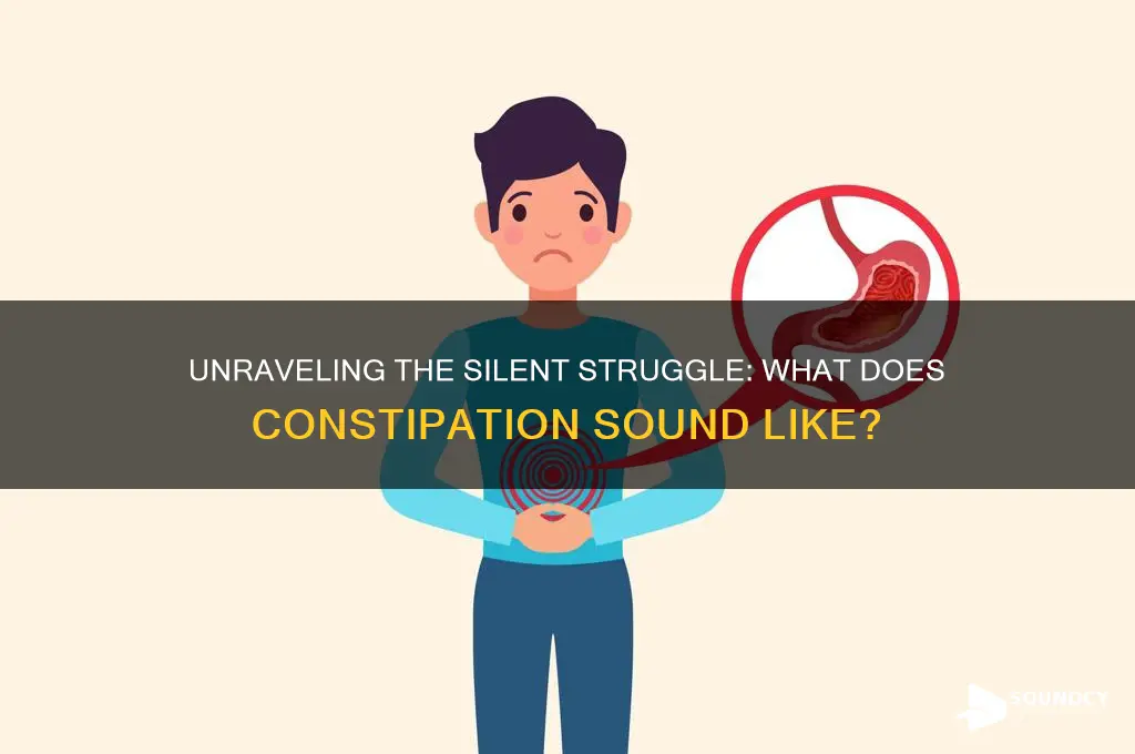 what does constipation sound like
