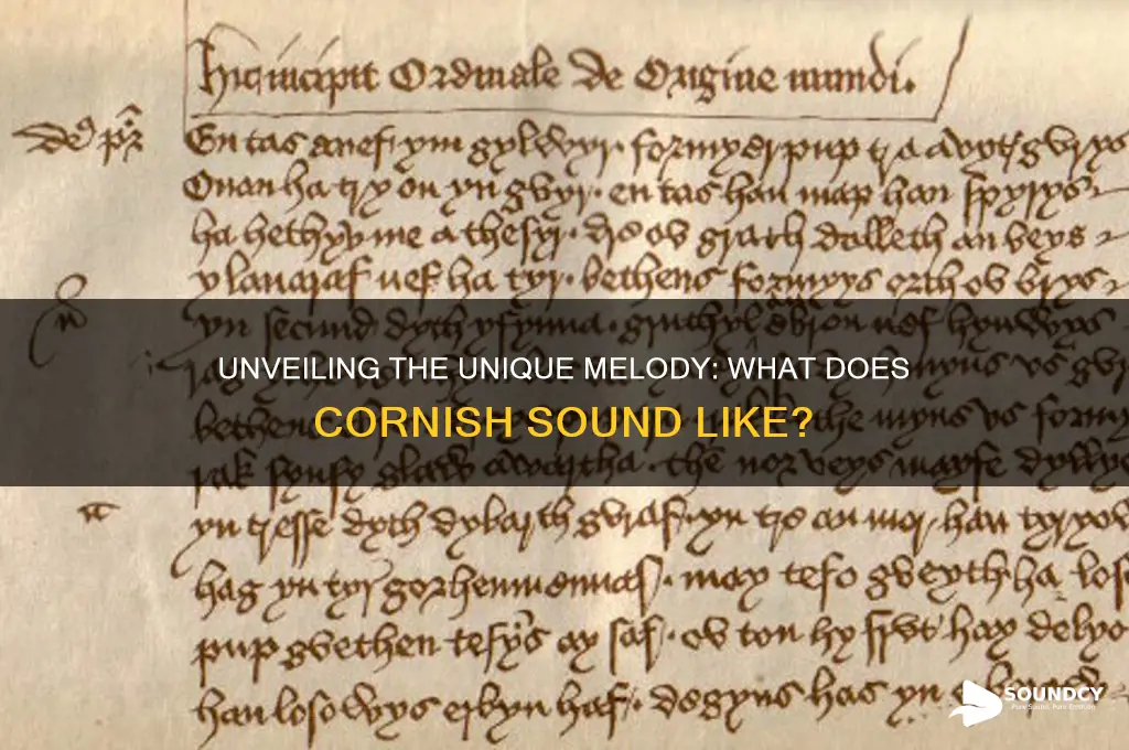 what does cornish sound like