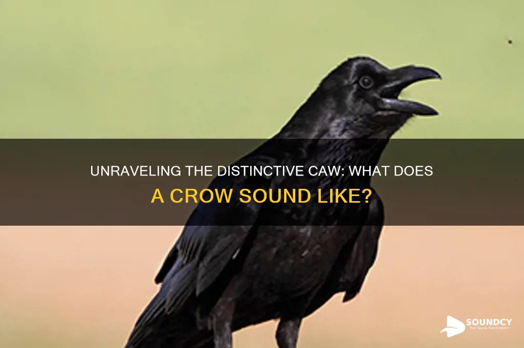 what does crow sound like