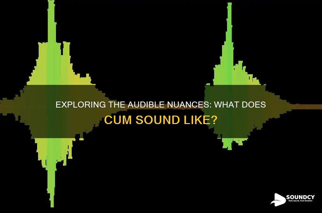 what does cum sound like