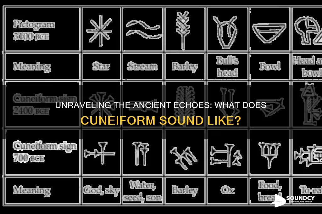 what does cuneiform sound like
