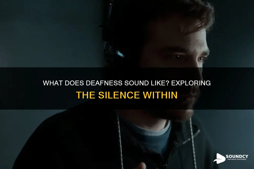 what does deafness sound like