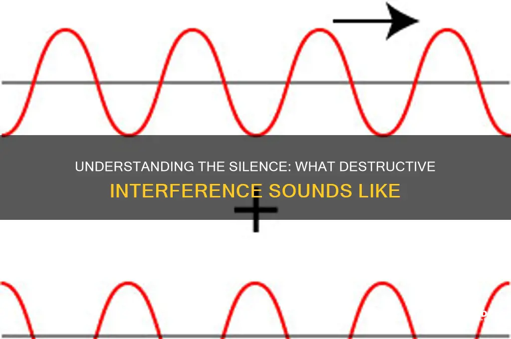 what does destructive interference sound