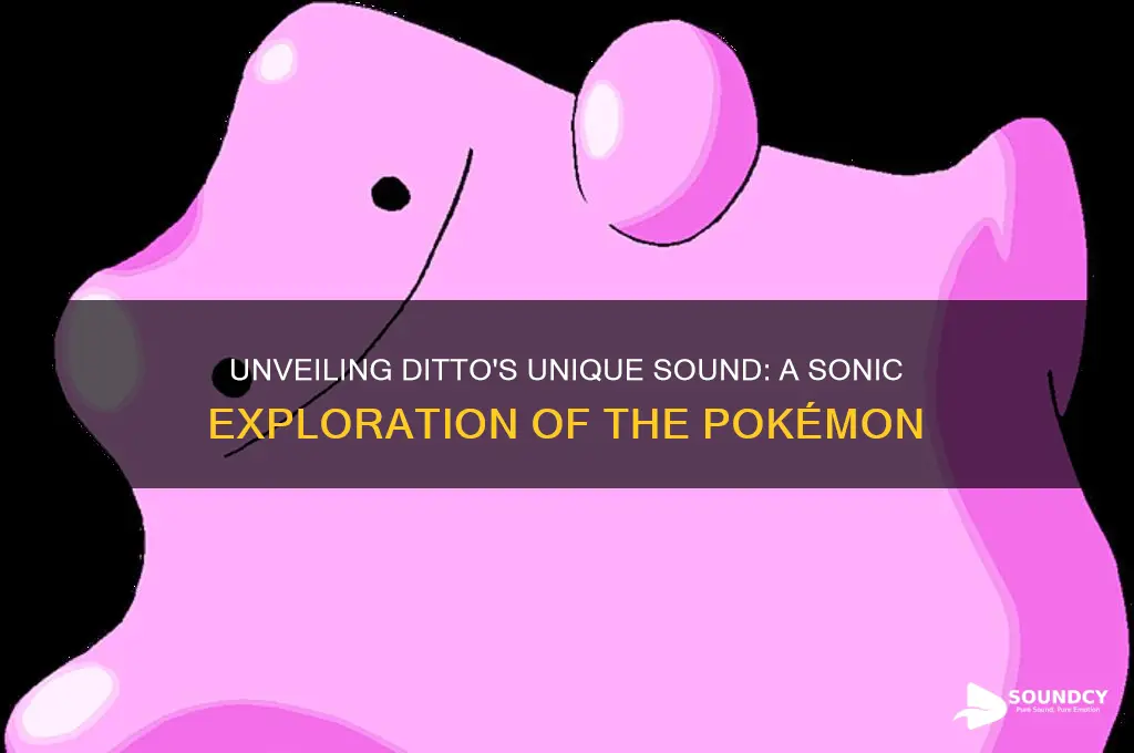 what does ditto sound like
