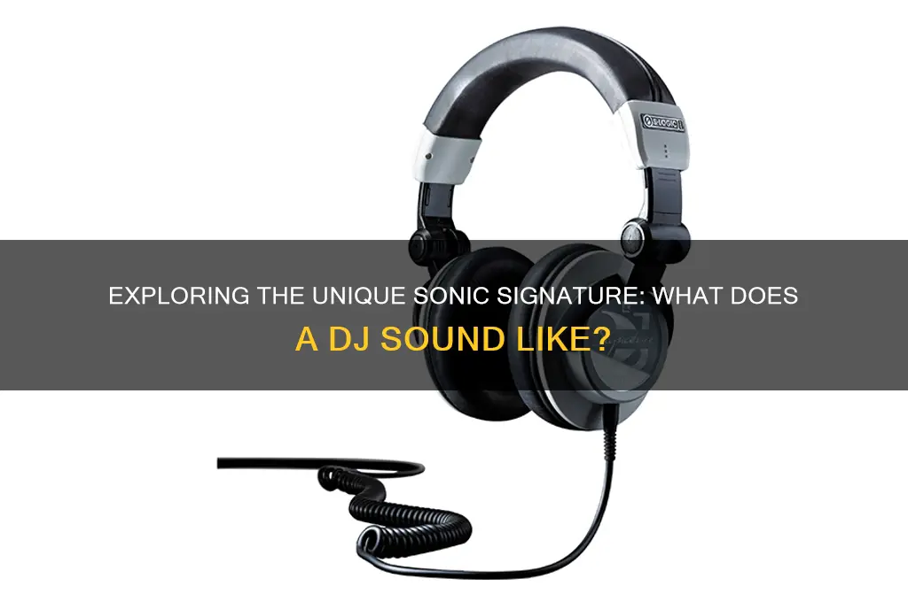 what does dj sound like