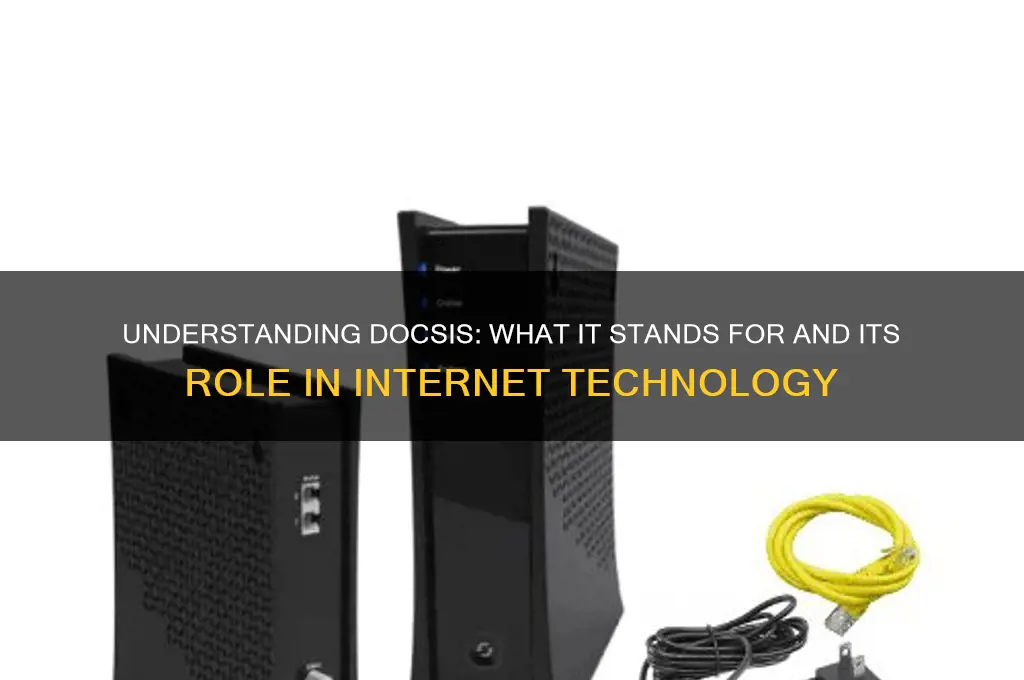 what does docsis sound for