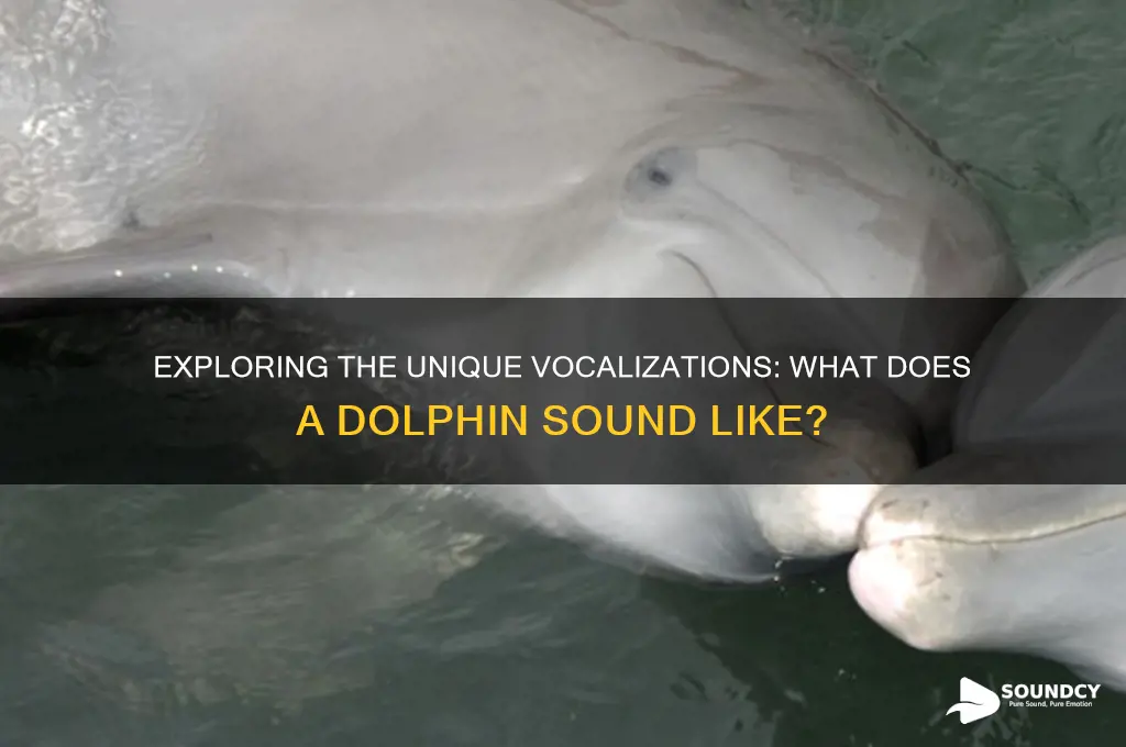 what does dolphin sound like