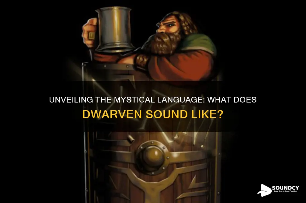 what does dwarven sound like