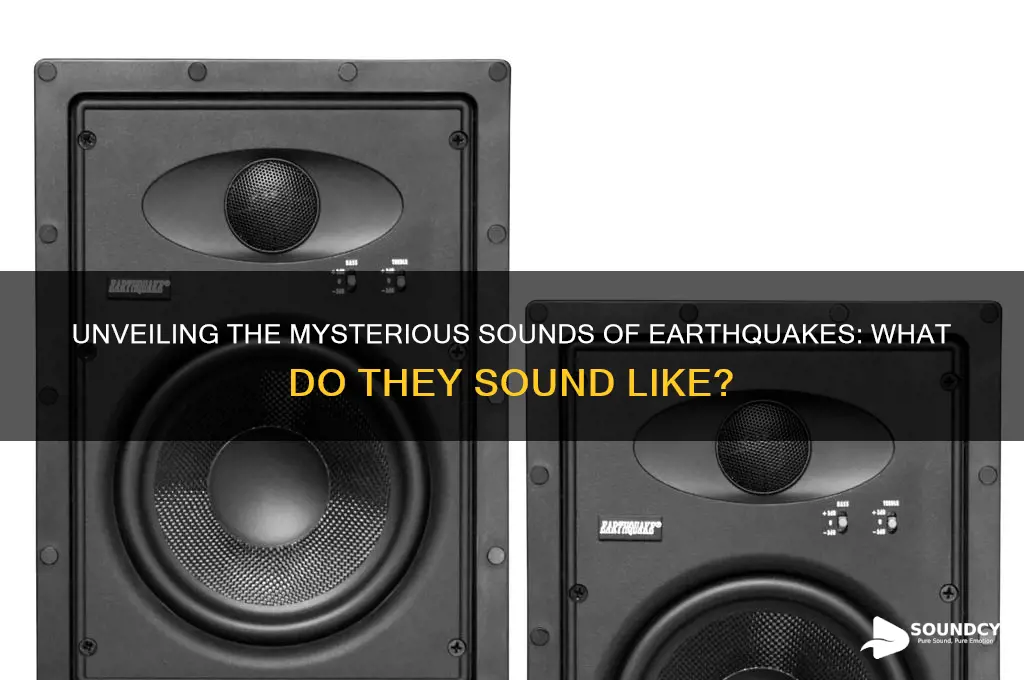 what does earthquakes sound like