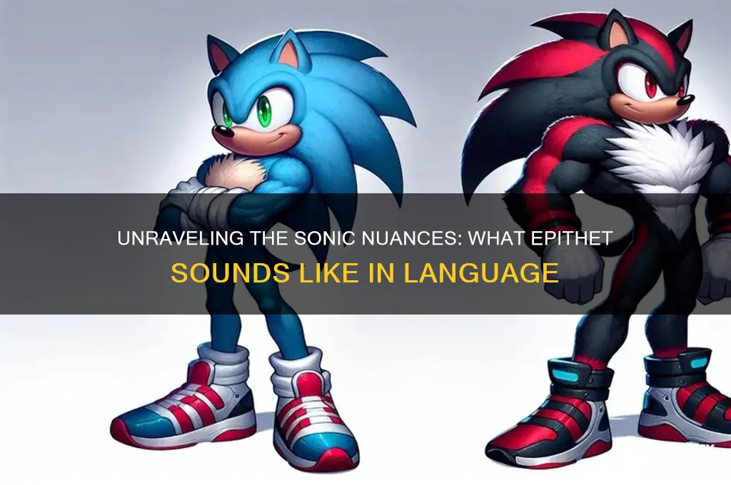 what does epithet sound like