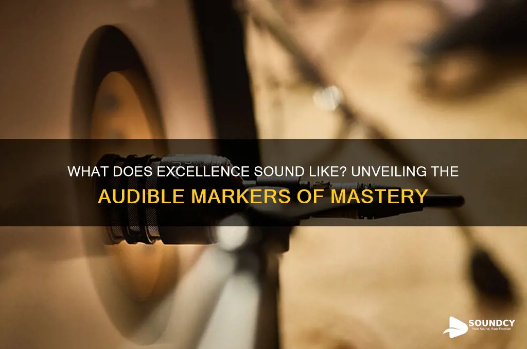 what does excellence sound like