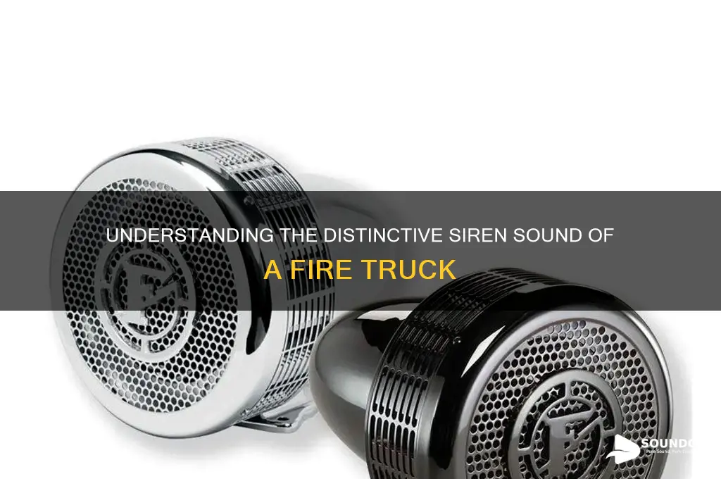 what does fire truck sound