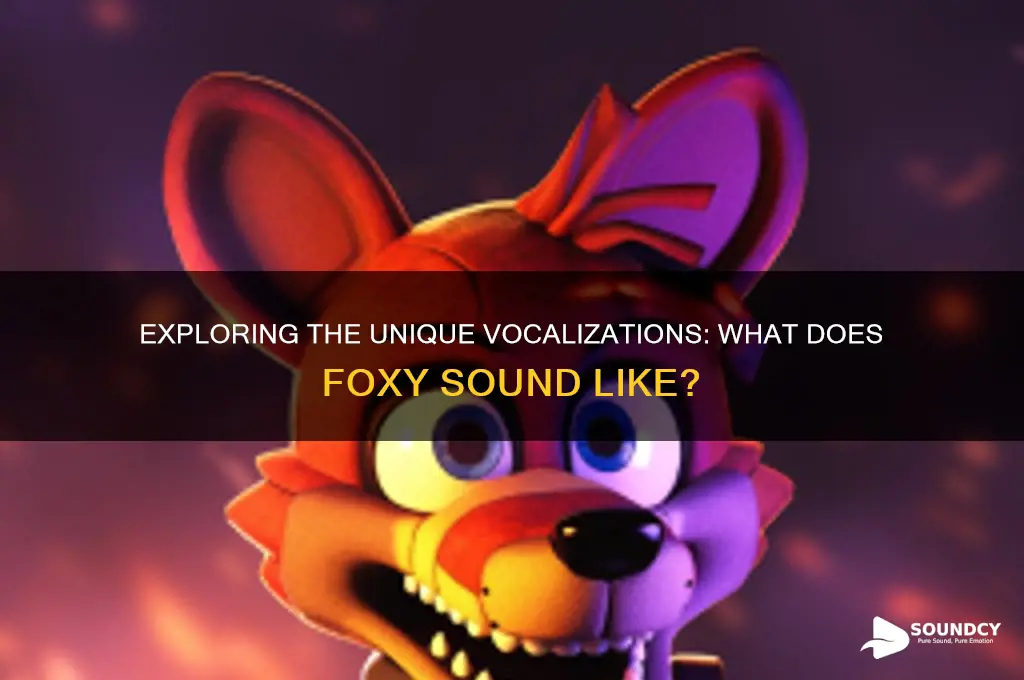 what does foxy sound like
