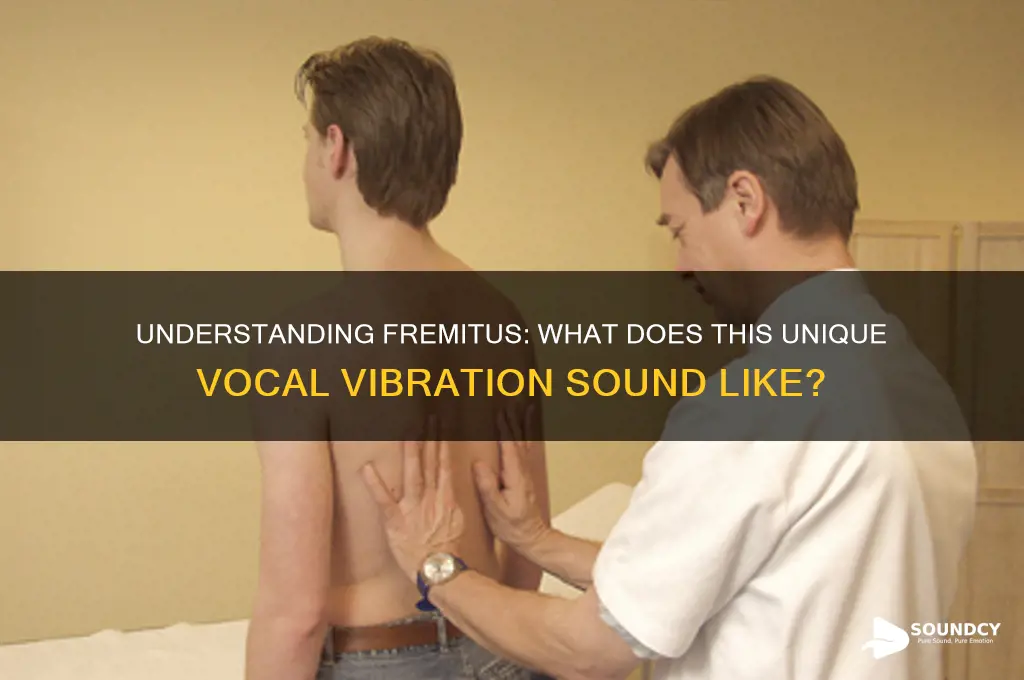 what does fremitus sound like