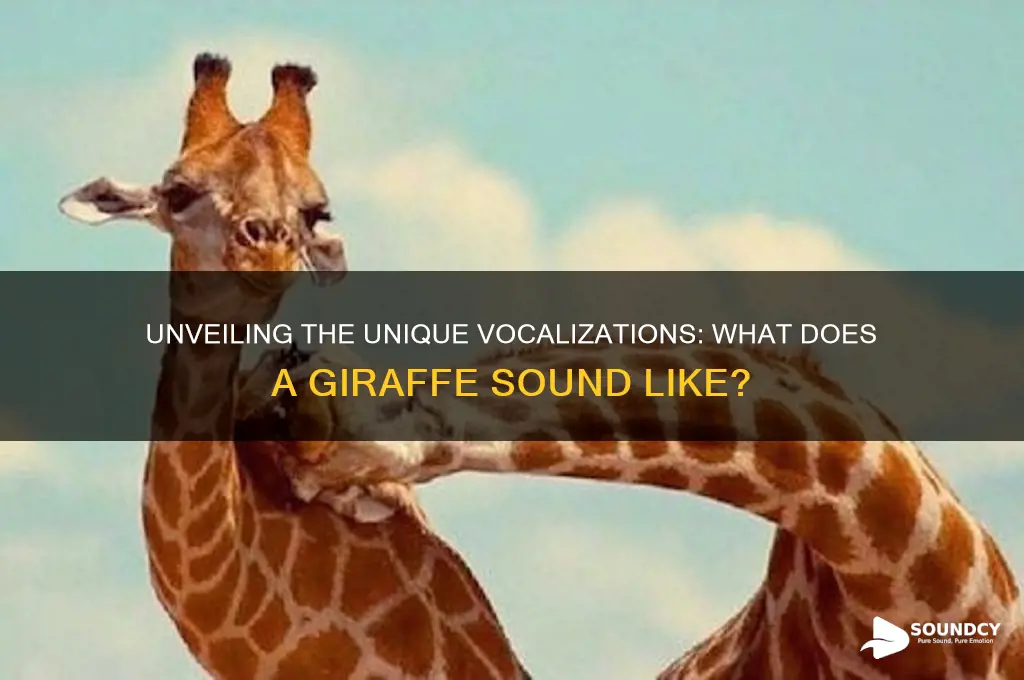 what does giraffe sound like