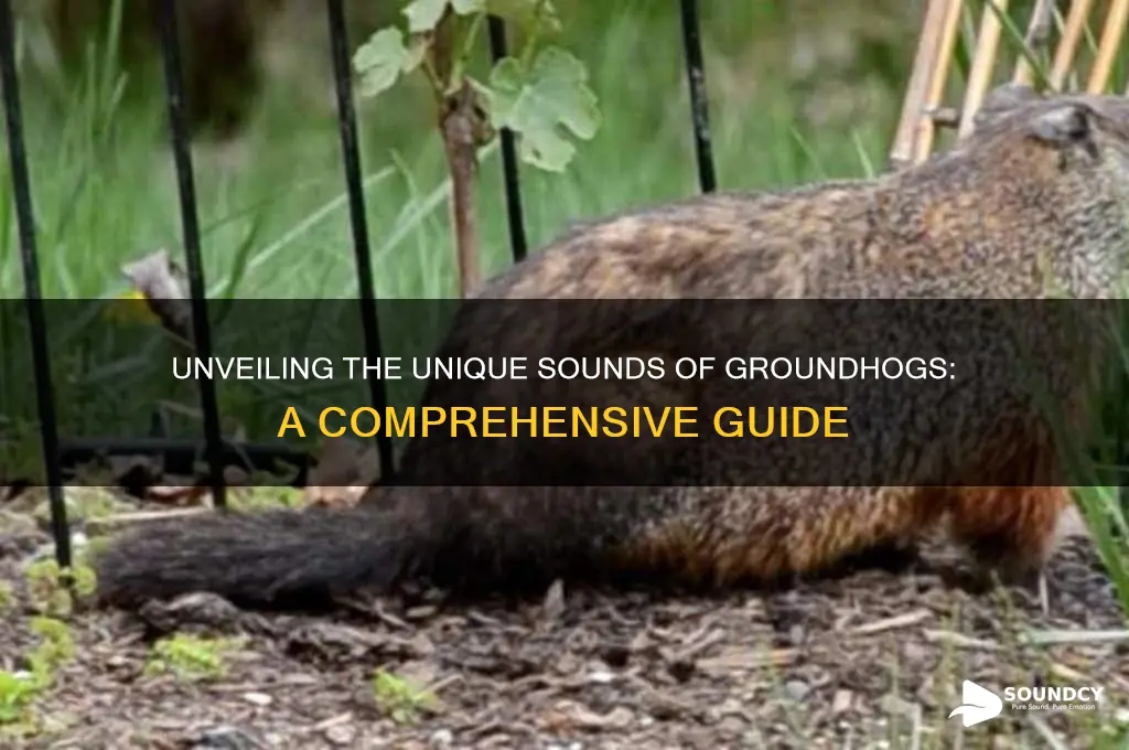 what does groundhog sound like
