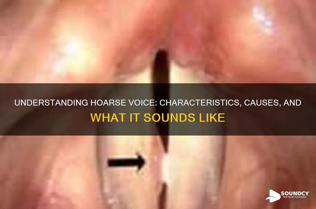 what does hoarse sound like