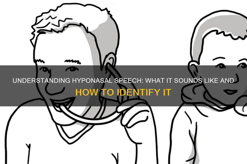 what does hyponasal sound like