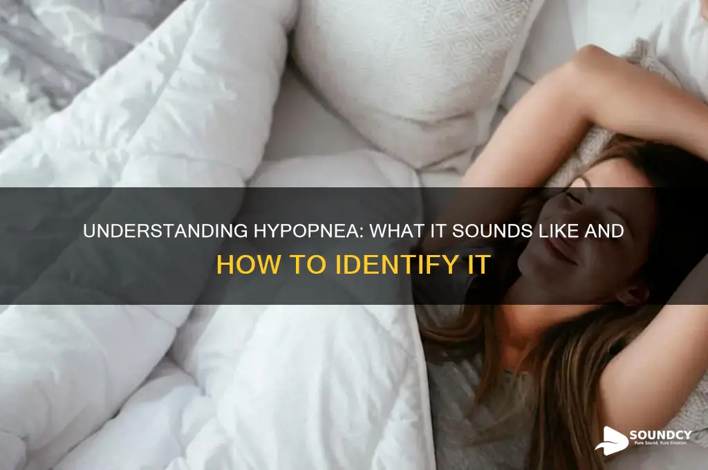 what does hypopnea sound like