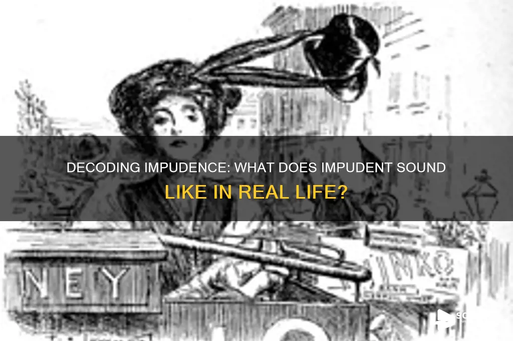 what does impudent sound like