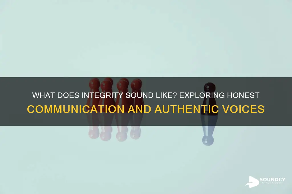 what does integrity sound like