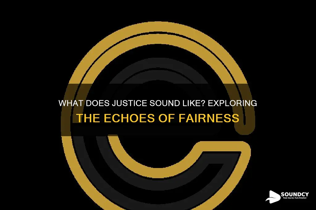 what does justice sound like