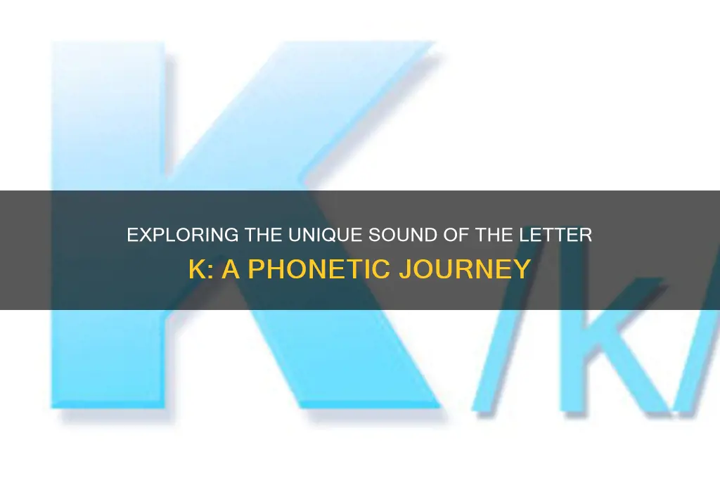 what does k sound like