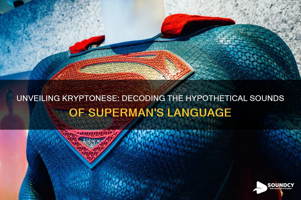 what does kryptonese sound like