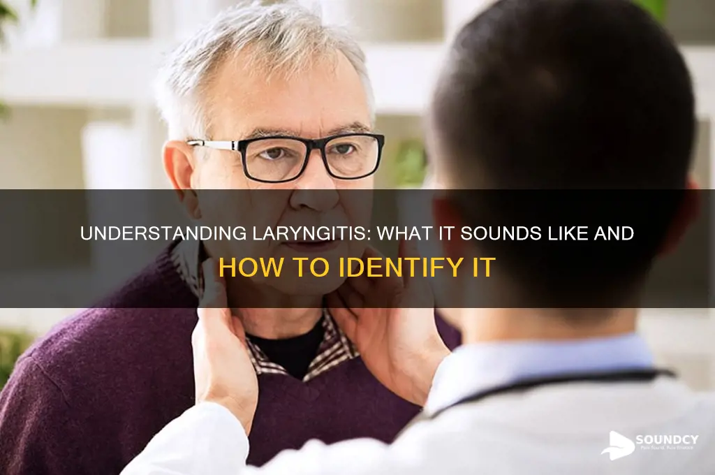 what does laryngitis sound like