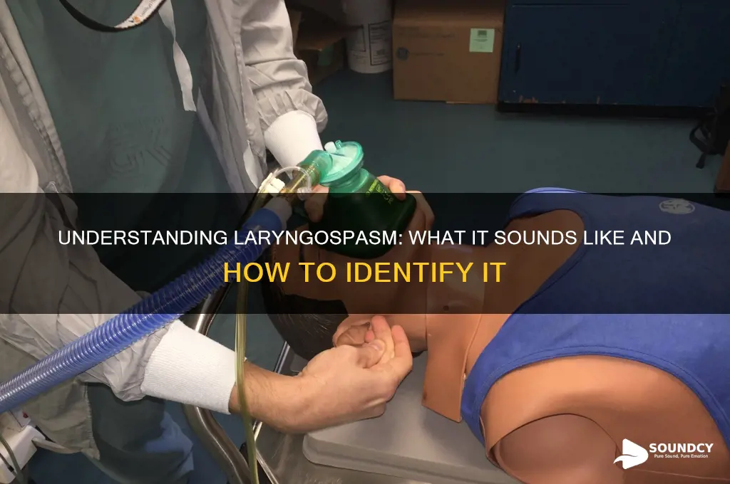 what does laryngospasm sound like