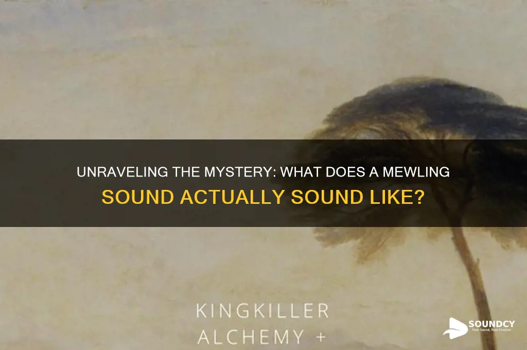 what does mewling sound like