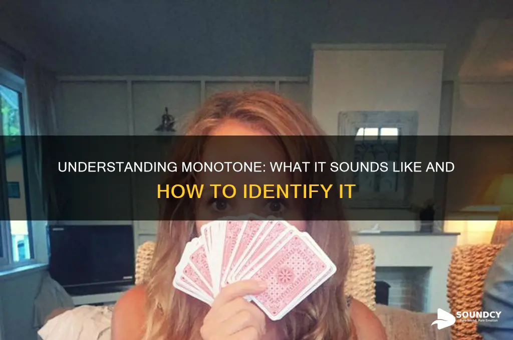 what does monotone sound like