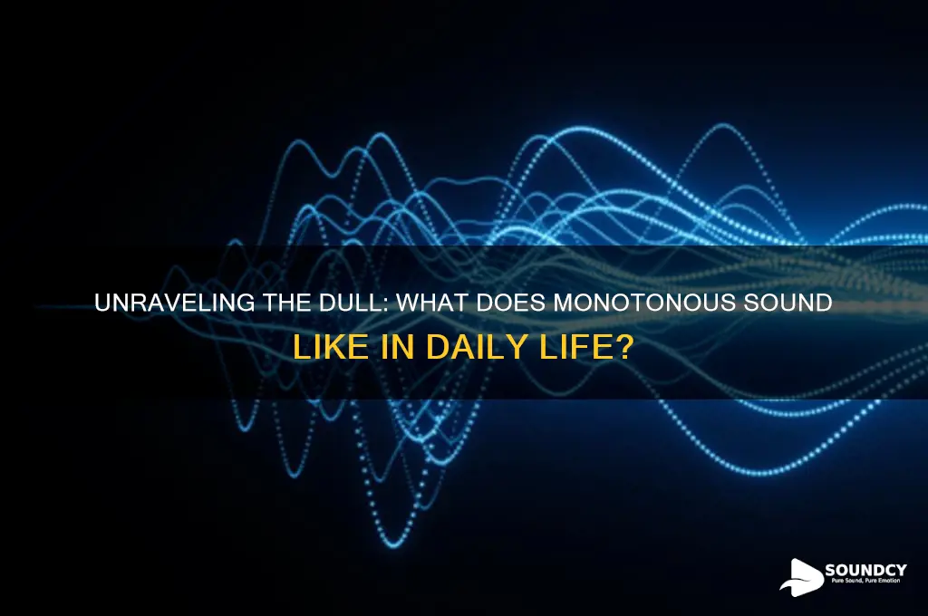 what does monotonous sound like