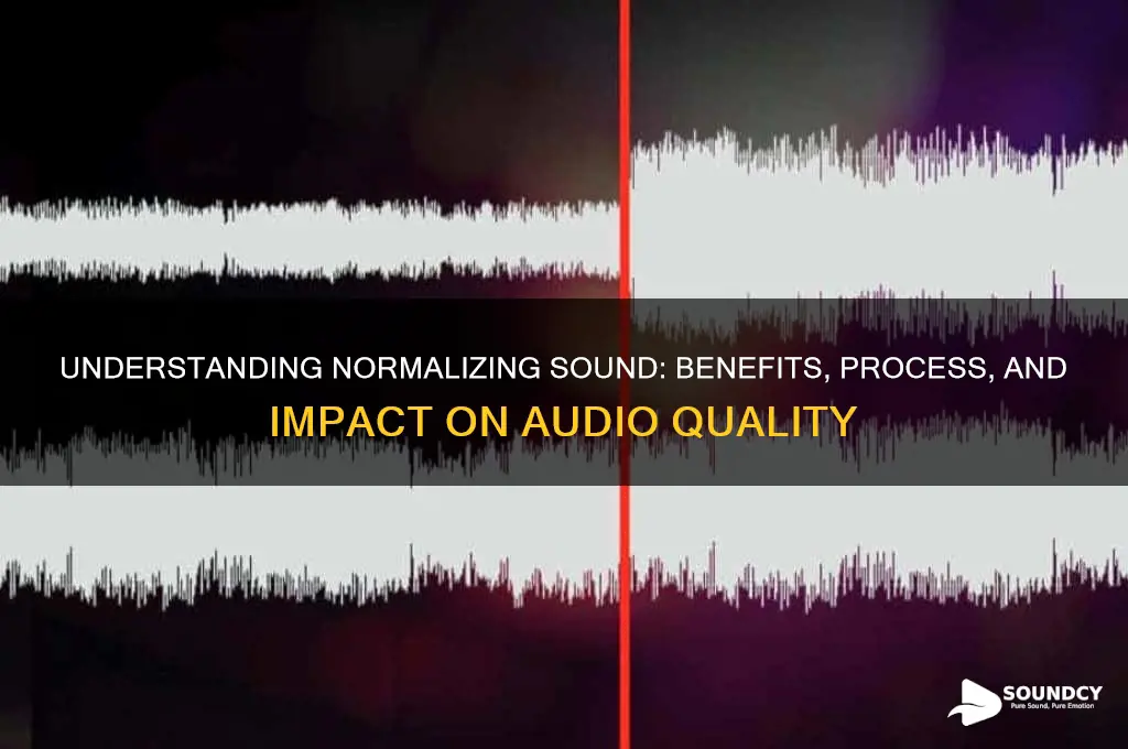 what does normalizing sound do