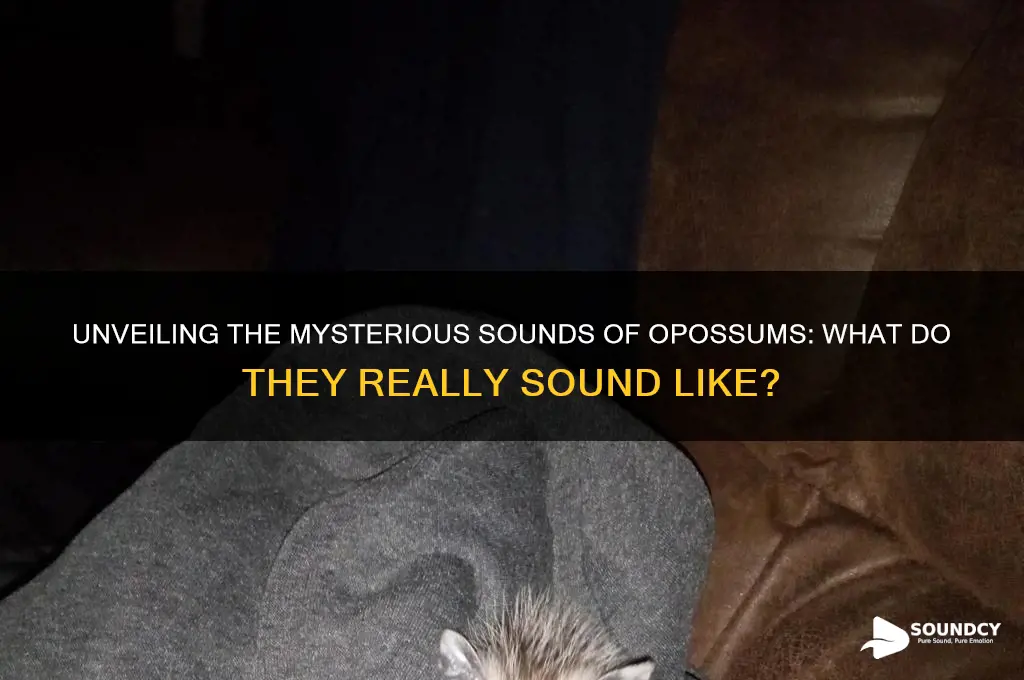 what does opossum sound like