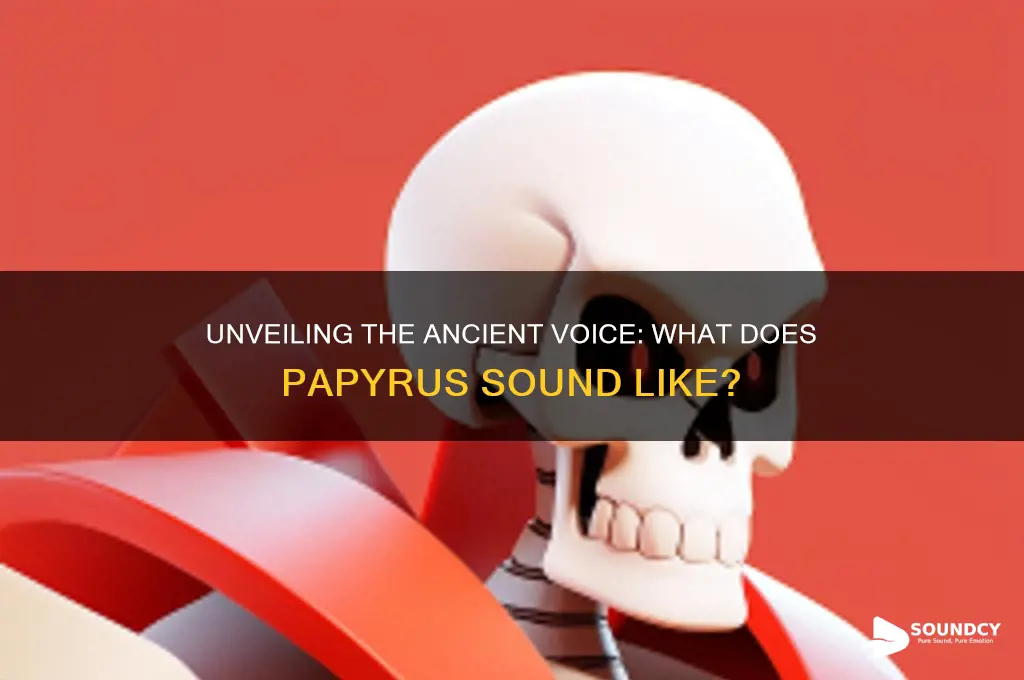 what does papyrus sound like