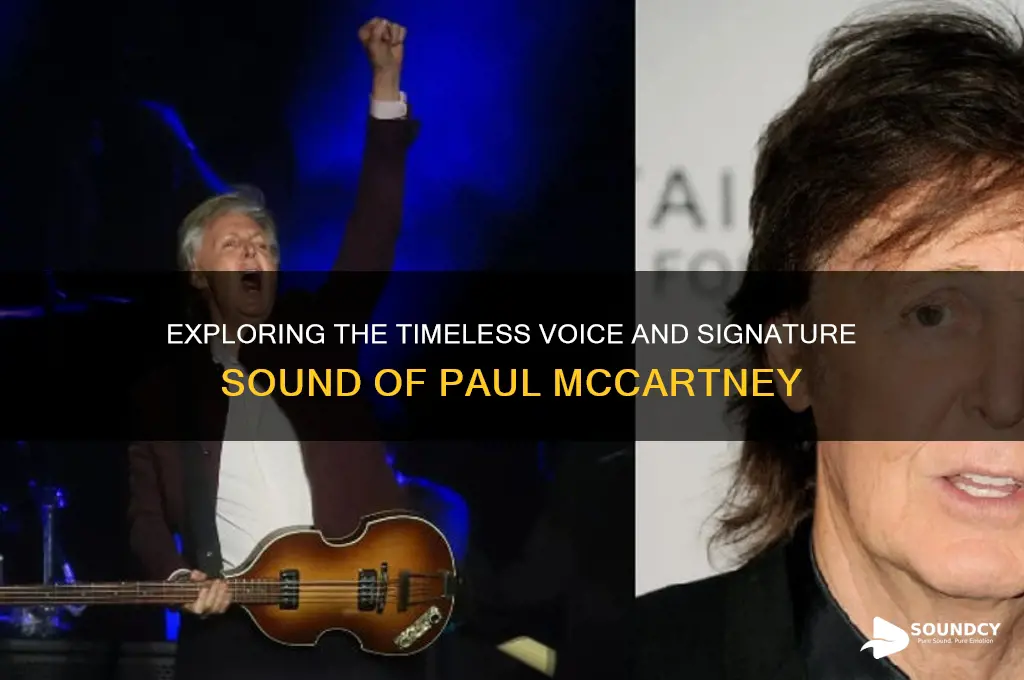 what does paul mccartney sounds