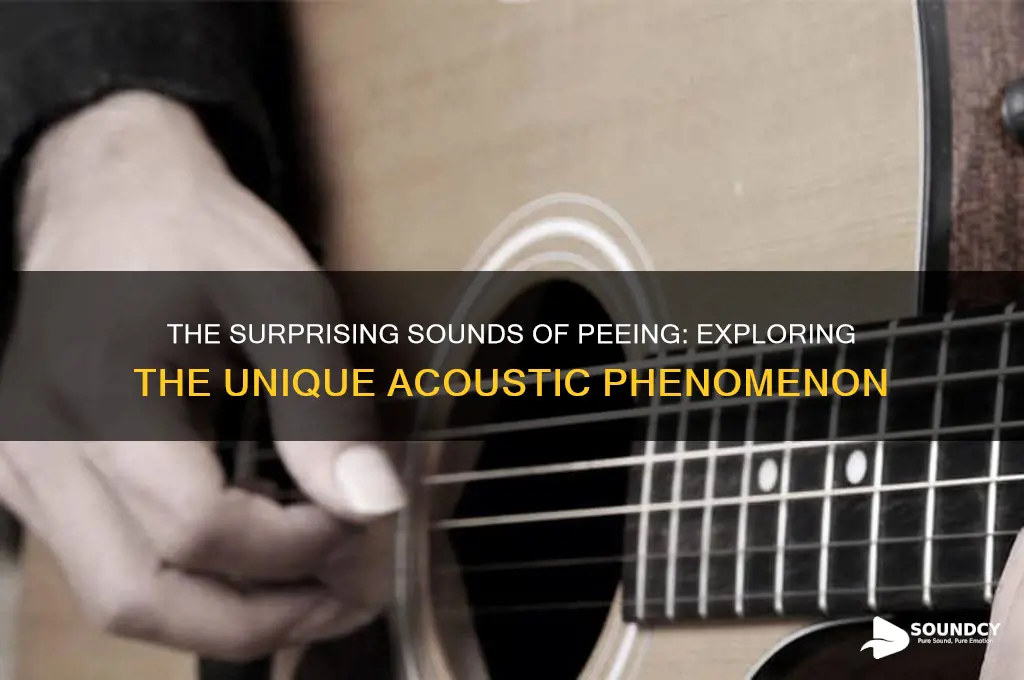 what does peeing sound like