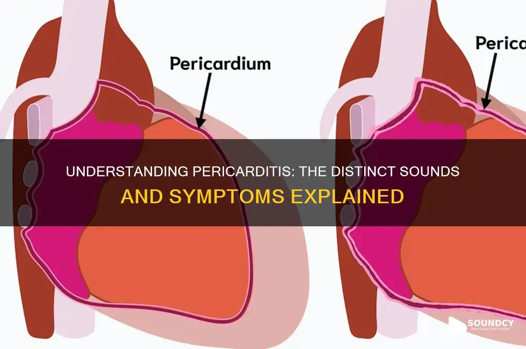 what does pericarditis sound like
