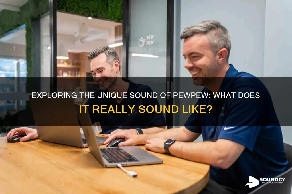 what does pewpew sound like