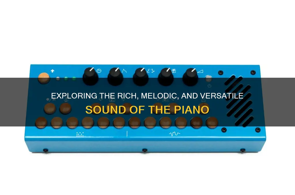 what does piano sound like